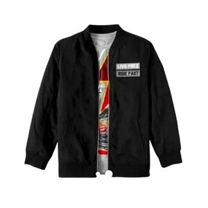 Wonder Nation. Little Boys Motorcycle Jacket. Black. Size XS (4/5).